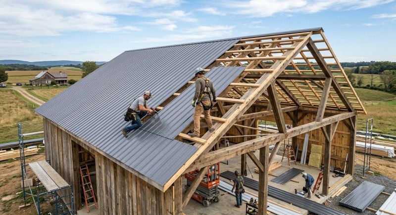 Barn Roof Construction in Milford, MI