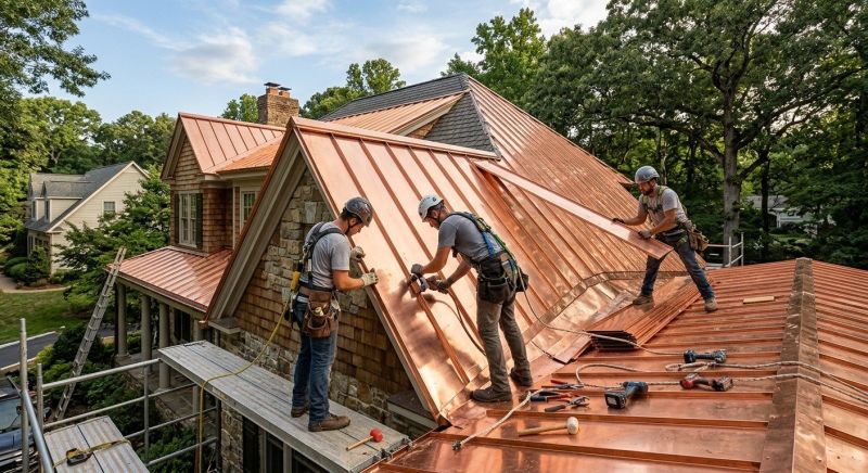 Copper Roof Installation in Milford, MI