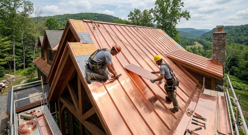 Copper Roof Installation in Milford, MI