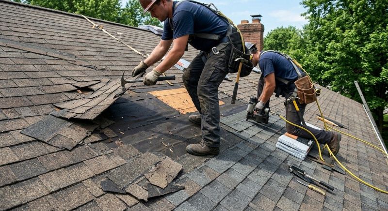 Damaged Roof Repair in South Lyon, MI