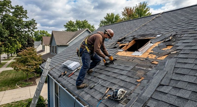 Roof Damage Repair in Troy, MI