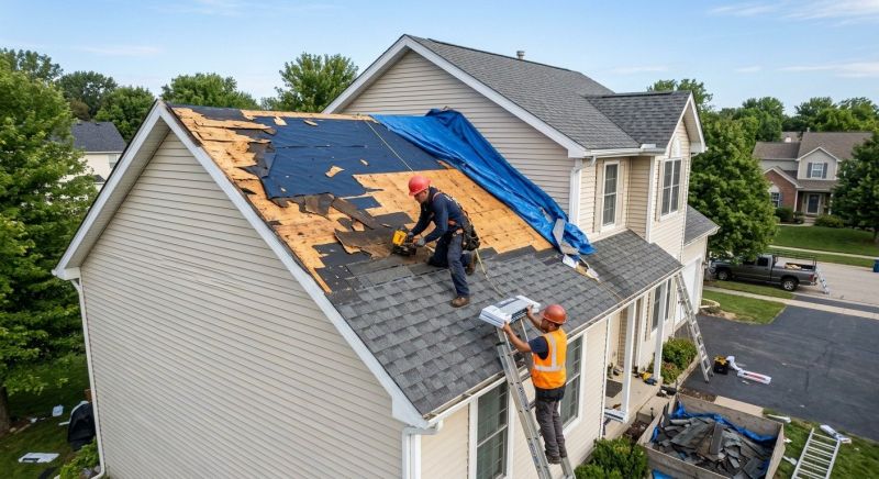 Roof Damage Restoration in Oxford, MI