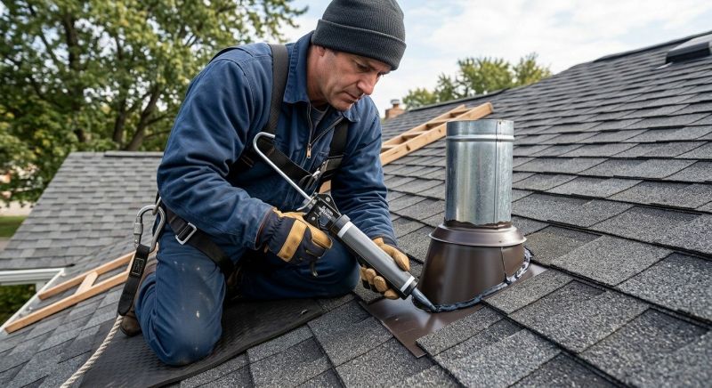 Roof Vent Flashing Repair in Milford, MI