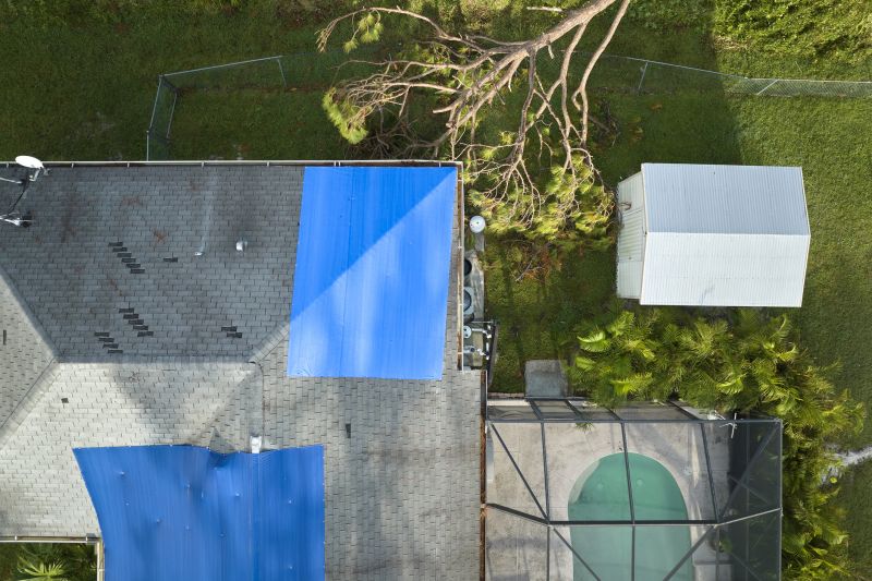 Storm Damage Roof Tarping in Milford, MI