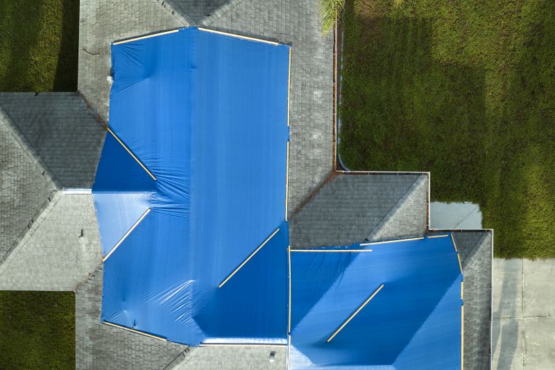 Storm Damage Roof Tarping in Milford, MI